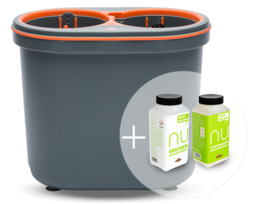 Starter-Paket "SPÜLBOY NU®": 1 x SPÜLBOY NU®, + 1x NU Spültabletten & 1x NU Bürstenrein