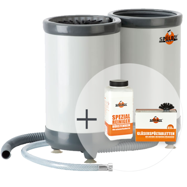 Einsteiger-Paket „Twin-GoT Portable“: 1 x Original SPÜLBOY® Twin-GoT portable + Vorteilsreinigungsset